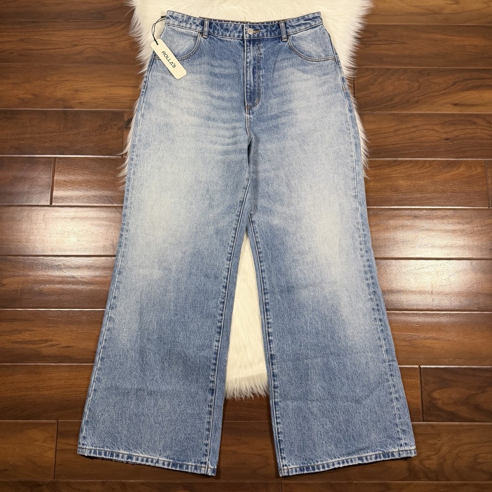 ROLLA'S Women's Size 31‎ Vintage Indigo High Rise Studio Flare Denim Jeans